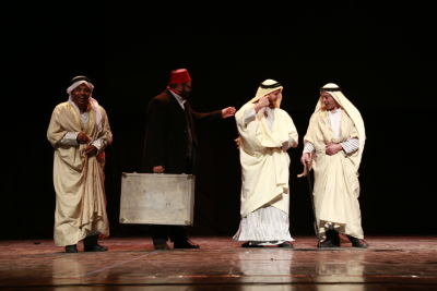 A Photograph of the Theatrical Performance of "Qiṣaṣ Min Zaman al-Khuyul al-Baydaʾ", 2017 
