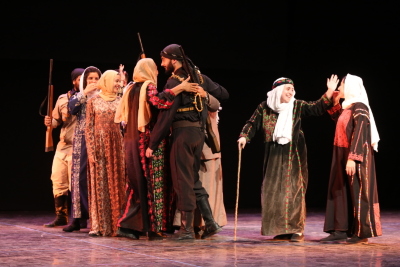A Photograph of the Theatrical Performance of "Qiṣaṣ Min Zaman al-Khuyul al-Baydaʾ", 2017 

