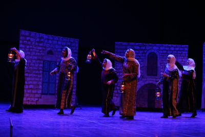 A Photograph of the Theatrical Performance of "Qiṣaṣ Min Zaman al-Khuyul al-Baydaʾ", 2017 
