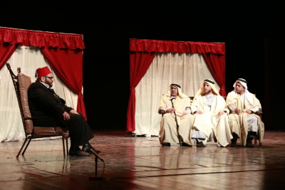 A Photograph of the Theatrical Performance of "Qiṣaṣ Min Zaman al-Khuyul al-Baydaʾ", 2017 
