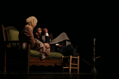 A Photograph of the Theatrical Performance of "Qiṣaṣ Min Zaman al-Khuyul al-Baydaʾ", 2017 
