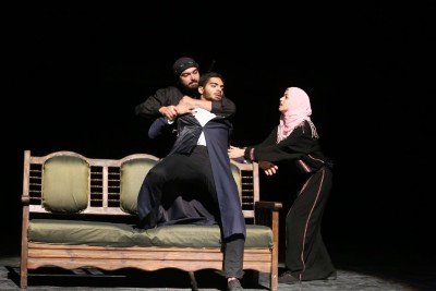 A Photograph of the Theatrical Performance of "Qiṣaṣ Min Zaman al-Khuyul al-Baydaʾ", 2017 
