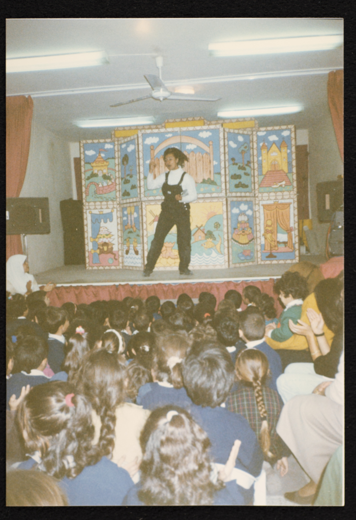 A Photograph from a Play by the Rawdat El-Zuhur School Alumni Club in Al-Quds, 1996-97