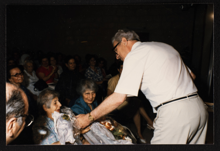 A Photograph of Elizabeth Naṣer's Retirement Ceremony, Rawdat el-Zuhur, 1986