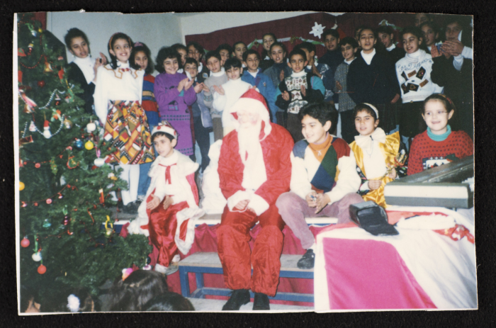 A Photograph of a Christmas Celebration at Rawdat el-Zuhur, 1996