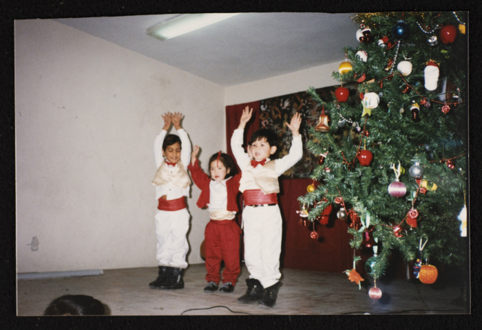 A Photograph from the Christmas Celebrations at Rawdat El-Zuhur School in Al-Quds, 1996 - 97