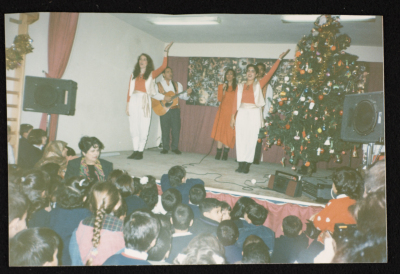 A Photograph of Rawdat El-Zuhur School Choir in Al-Quds, 1996 - 97