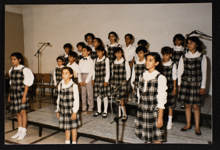 صورة من جوقة المدرسة،روضة الزهور،1986