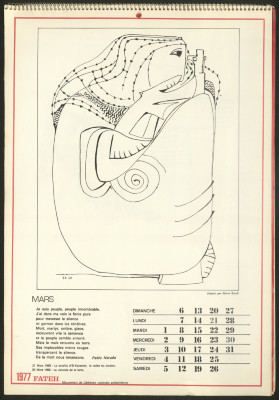 "Revolution Until Victory", a Photograph of a Calander by Fatah Movement, 1977