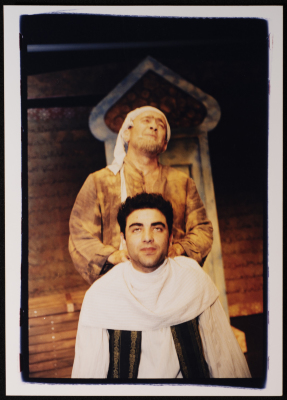 A Photograph of a Two-Person Scene During the Theatrical Performance 