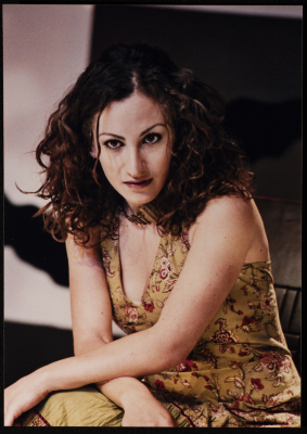 A Photograph of Hanan Hillo Before the Theatrical Performance of "Bayad al-Aynayn", al-Midan Theatre, 2005