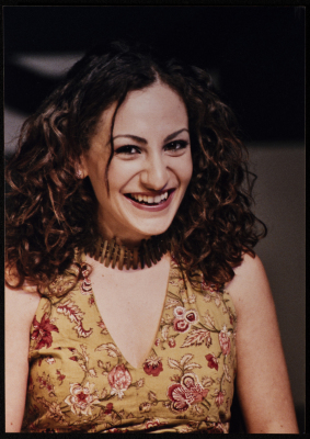 A Photograph of Hanan Hillo Before the Theatrical Performance of "Bayad al-Aynayn", al-Midan Theatre, 2005