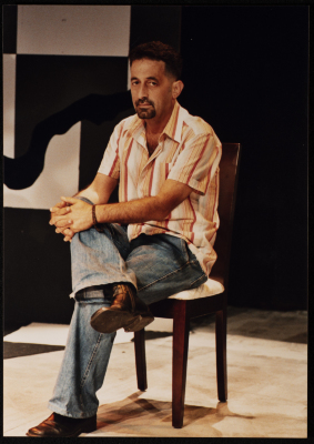 A Photograph of Munir Bakry, Director of "Bayad al-Aynayn", al-Midan Theatre, 2005