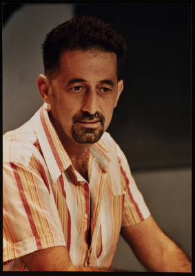 A Photograph of Munir Bakry, Director of "Bayad al-Aynayn", al-Midan Theatre, 2005