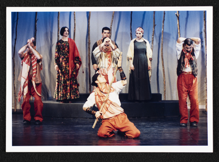 A Photograph of Performing Artists at Rehearsals for the 