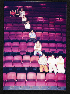 A Photograph of the Theatre Staff of the "Buʾs Wa Ruʿb Reich ath-Thaleth" Play, al-Midan Theatre, 2002