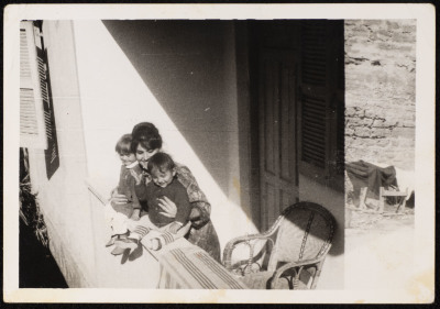 A Photograph of Khitam and Children Suhair and Hashim Barquny, Gaza, 1965 