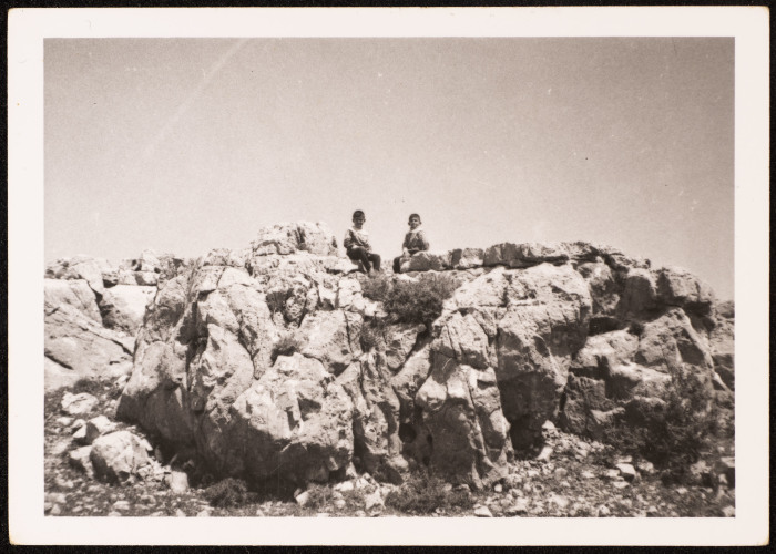 A Photograph of Sami and Khalid Batrawy in Burham, Ramallah, 1966 