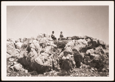 A Photograph of Sami and Khalid Batrawy in Burham, Ramallah, 1966 