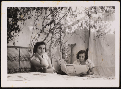 A Photograph of Sisters Nazik and Layla Awadallah, Qalandia, Jerusalem, 1970-79 