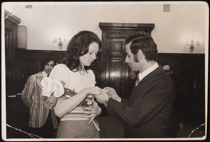A Photograph of Taysir and Lina Barquny's Prenup, Moscow, 1976 
