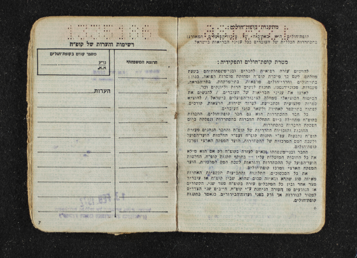 A Notebook Belonging to a Member of al-Histadrut, 1960