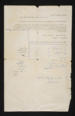 "A Trip Announcement", Issued by the Workers Committee of Umm al-Fahm Council, 1982 
  