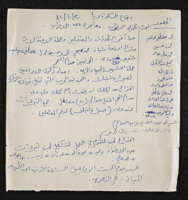 A Minutes of a Meeting of the Secretary of the Parties, 20 October 1982