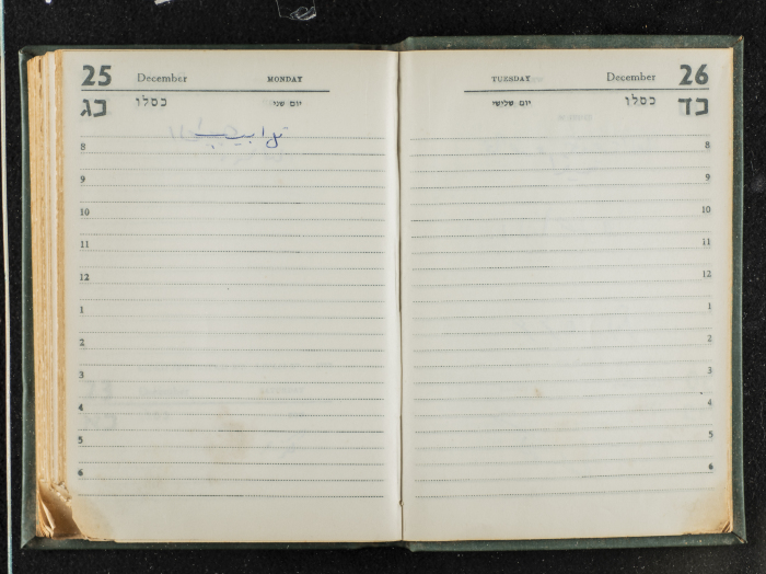 Agenda Belonging to Mahmud Huṣary, 1967 