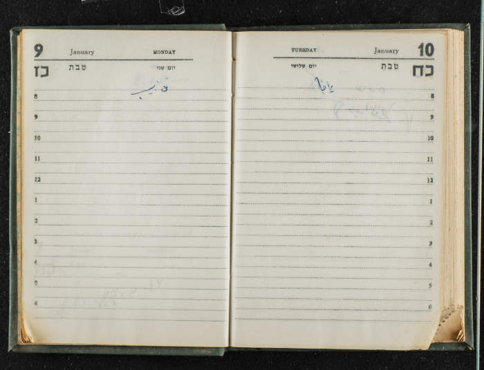 Agenda Belonging to Mahmud Huṣary, 1967 