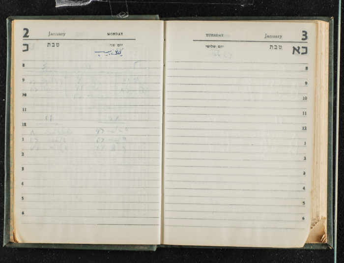Agenda Belonging to Mahmud Huṣary, 1967 