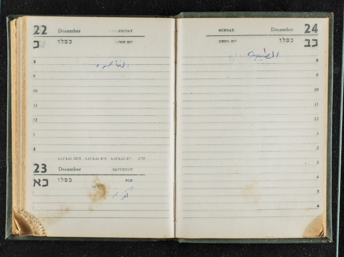 Agenda Belonging to Mahmud Huṣary, 1967 