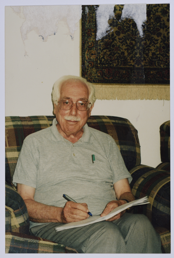 Portrait of Mr. Ibrahim Dakkak in his house