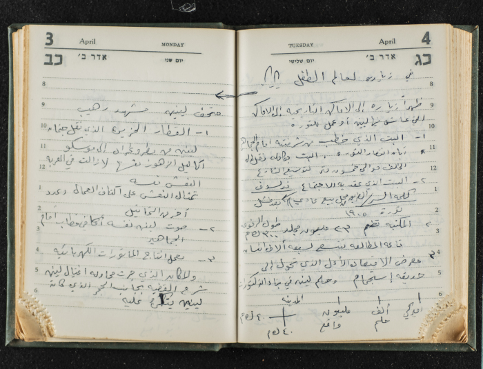 Agenda Belonging to Mahmud Huṣary, 1967 