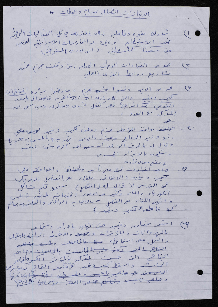 The Accomplishments of Bassam ash-Shakaa 