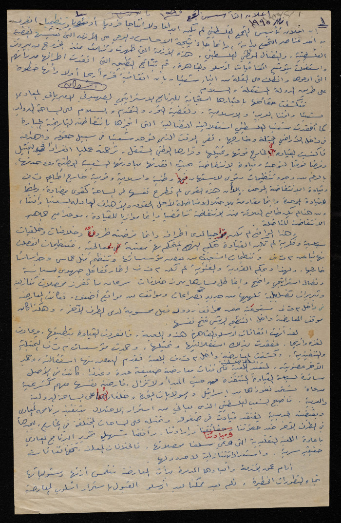 The Palestinian Complex, Documents 