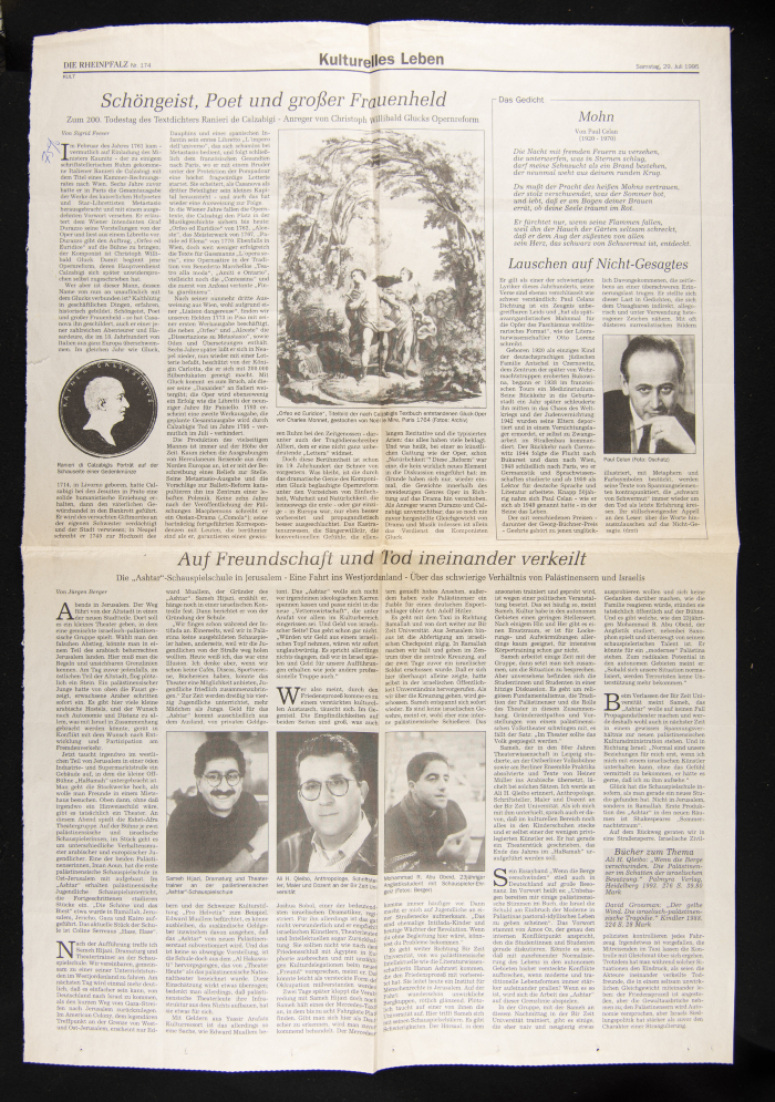 A Newspaper Clipping from X, Issue No. 1 
