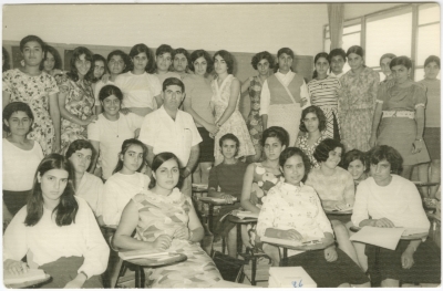 A group of female students at the Teachers