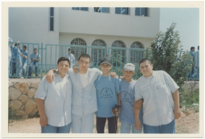 Students in the yard of Araba Preparatory School