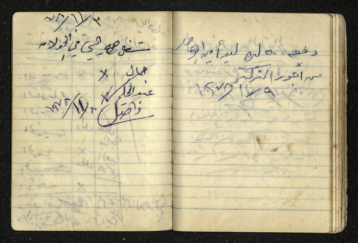 دفتر ملاحظات تخص طاهر جلغوم 