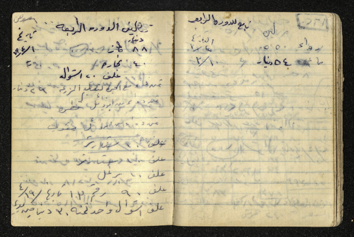 دفتر ملاحظات تخص طاهر جلغوم 