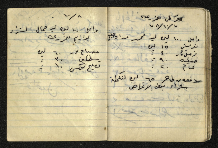 دفتر ملاحظات تخص طاهر جلغوم 