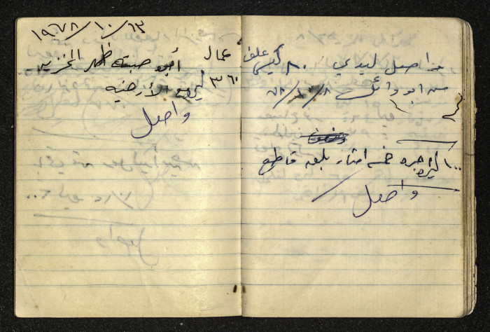 دفتر ملاحظات تخص طاهر جلغوم 