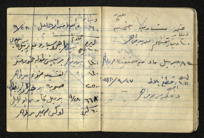 دفتر ملاحظات تخص طاهر جلغوم 