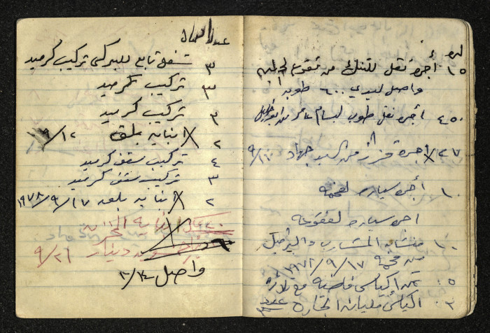 دفتر ملاحظات تخص طاهر جلغوم 