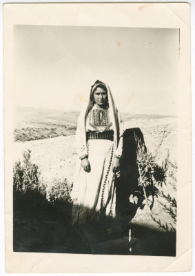 Lilia Zayed in the Palestinian Dress 