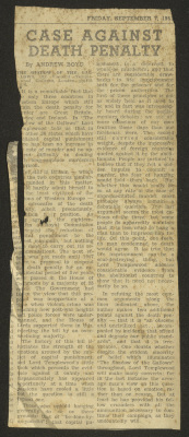 A Clipping from "The Jerusalem Post" Newspaper, 7 September 1951