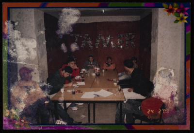 The Handalah Cultural Center  Members at a Meeting, Saffa, 2008 