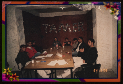 The Handalah Cultural Center Members at a Meeting, Saffa, 2008 