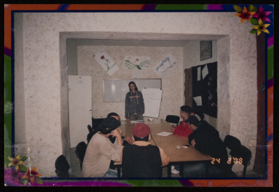 The Handalah  Cultural Center Members at a Meeting, Saffa, 2008 